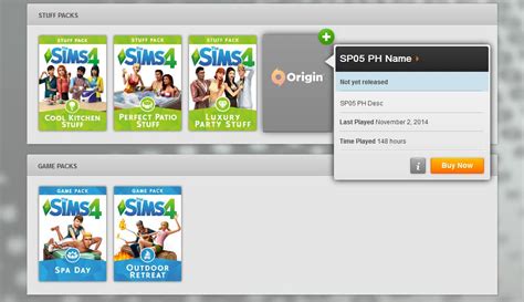 leak  sims  stuff pack  listed  origin