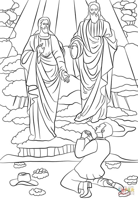 joseph smith  vision coloring page  printable coloring
