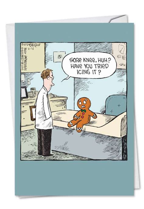 Gingerbread Funny Get Well Card