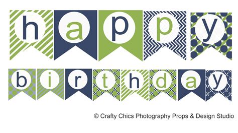 printable happy birthday banner templates