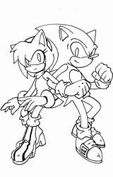 Sonic Amy Coloring Pages Kissing Lineart Sonamy Color Printable Print Deviantart Getdrawings Getcolorings Template Sketch Colorings sketch template