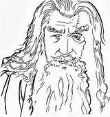 Gandalf Hobbit Legolas Coloriages Striker Letscolorit Designlooter sketch template