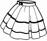 Skirt Clip Poodle Pages Clipart Colouring sketch template