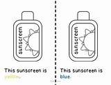 Sunscreen Subject sketch template