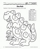 Coloring Subtraction Addition Math Worksheets Worksheet Grade 2nd Sheets Color Kindergarten Biz Printable Number sketch template