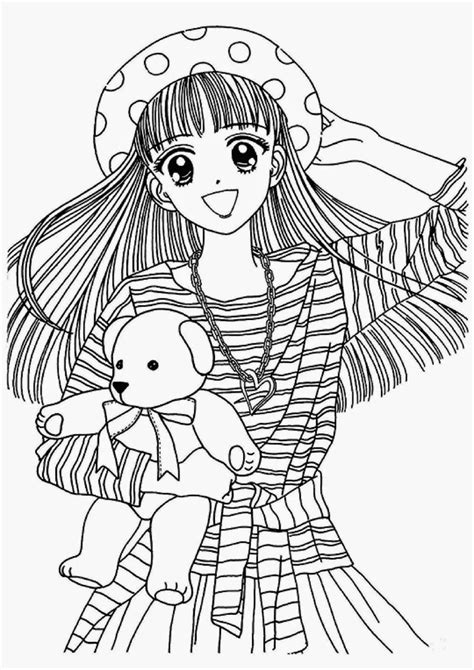 anime coloring pages printable