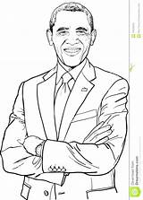Obama Coloring Barack Printable Pages President Getcolorings History sketch template