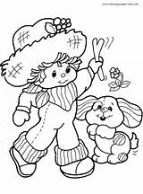 Strawberry Shortcake Coloring Pages Cartoon Color Printable Character Kids Characters Book Sheet Cartoons Sheets Print Found Back sketch template