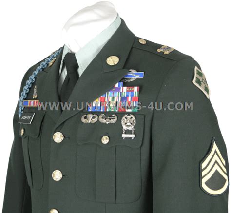 u s army class a male enlisted green uniform
