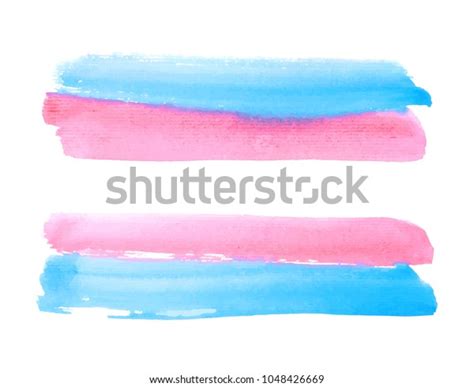 Abstract Painting Background Watercolor Rainbow Hand Stock Vector