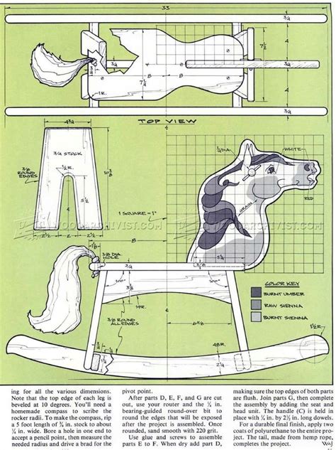 wooden rocking horse plans wooden toy plans rocking horse