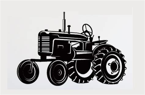 stl file tractor silhouettedesign     printcults