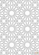 Islamic Coloring Pattern Pages Mosaic Patterns Drawing Roman Printable Adults Colouring Colour Sheets Geometric Color Arabic Supercoloring Numerals Print Getdrawings sketch template