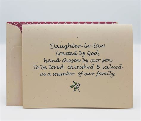 daughter  law birthday card daughter  law bridal card etsy uk