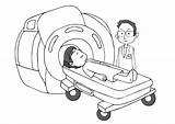 Mri Scanner Coloring Drawing Pages Getdrawings Large sketch template