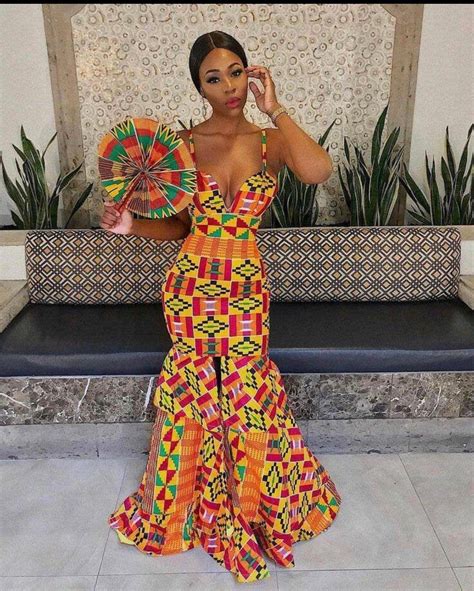 african print gown ankara gown for traditional wedding kente etsy
