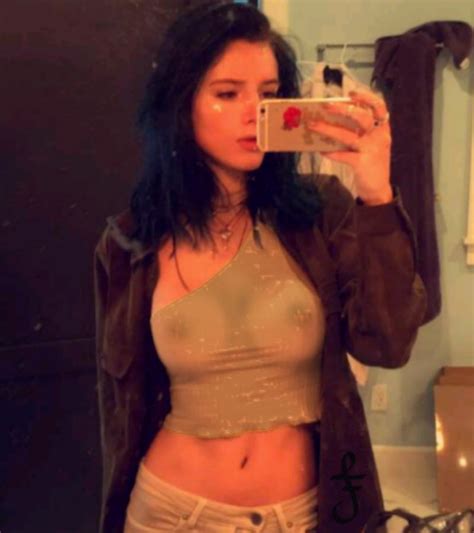 Bella Thorne Shows Off Her Pierced Nipple In A Topless Selfie