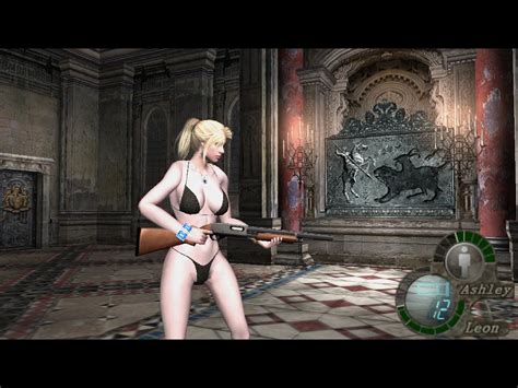 Game Mod Resident Evil 4 Skin Jill Bikini For Leon