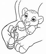 Simba Coloring Lion King Pages Young Getdrawings sketch template