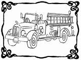 Fire Truck Coloring Pages Engine Printable Colouring Simple Drawing Getcolorings Firetruck Getdrawings sketch template