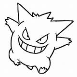 Gengar Coloring Pokemon Pages Tattoo Ghost Template Para Do Color Imprimir Colorare Drawings Printable Choose Board Print Da sketch template