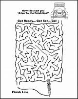 Coloring Maze Kids Car Printable Pages Sheets Library Clipart Popular Thekidzpage sketch template