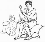 Saul Harp Jubal Netart Pdf Spares Musician sketch template