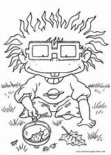 Coloring Pages Rugrats Cartoon Color Kids Printable Character Characters Sheets Print Book Found sketch template