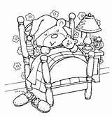 Bear Teddy Coloring Pages Sleeping Kids Printable Bears Bed Picnic Colouring Print Color Sheets Food Coloringpagesabc Animal Crafts Kleurplaten Preschool sketch template