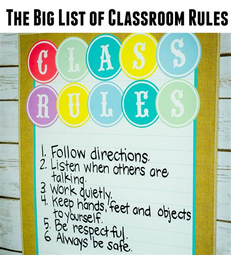 rules  regulations   classroom