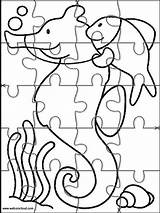 Animales Puzzles Marinos Jigsaw Rompecabezas Bebeazul Websincloud sketch template