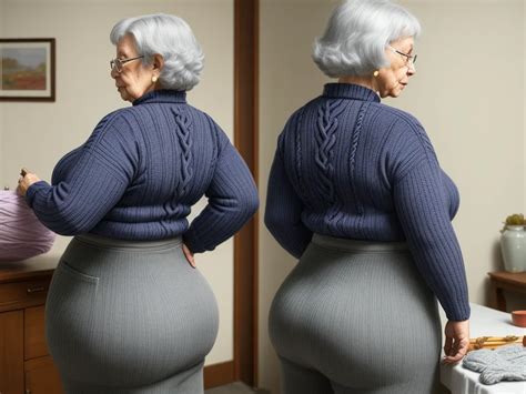 High Resolution Image Grandma Wide Hips Big Hips Gles Knitting