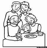 Coloring Pages Family Colouring Print Color Printable Grandparents Gathering Clipart Families Reunion Kids Children Thecolor Cartoon Simple Sheets Boxing People sketch template