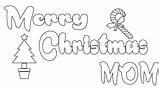 Christmas Merry Coloring Mom Pages Printable Kids Sheets Drawing Dad Choose Board sketch template