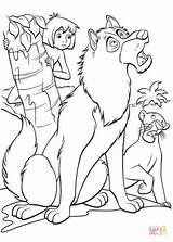 Coloring Pages Mowgli Wolf Father Supercoloring Printable sketch template