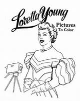 Loretta Coloring Young Lynn Template sketch template