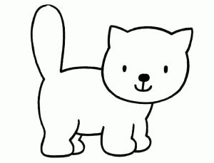 printable cat coloring pages cat kittens print color craft