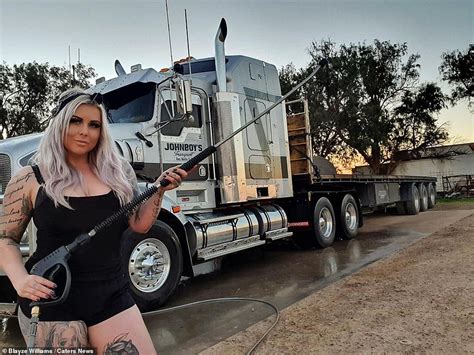 world s hottest truck driver blayze williams rakes in 150k on onlyfans