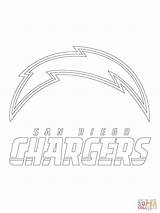 Chargers Coloring Logo Diego San Pages Football Printable Nfl Los Angeles Sports Color Outline Sport Team 49ers Designlooter Templates Crafts sketch template