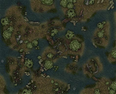 swamp ruins battle map rroll