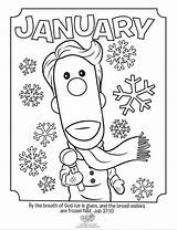 January Coloring Pages Book Kids Job Winter Bible Year Lessons Whatsinthebible Activity Buck Denver Sunday Visit God Preschool sketch template