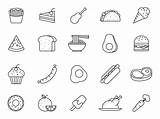 Food Icons Vector Ai Take Set Unblast sketch template