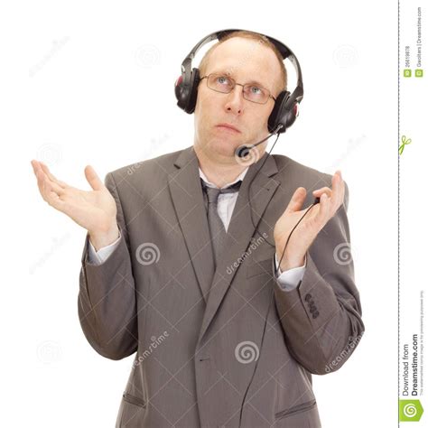 business person  head set stock photo image