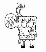 Spongebob Gary Coloring Pages Snail Climb Head Color Getcolorings Colouring Colorluna sketch template