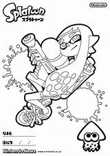 Splatoon Coloring Pages Printable Inkling Girl Sheet Nintendo Sheets Give Sketch Template Turf Break War Comments Coloringfolder sketch template