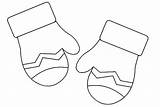 Gloves Mittens Coloring Pages Mitten Template Color Winter Colouring Christmas Kids Sheet Hat Visit Scarf Snowman Kid Activities sketch template