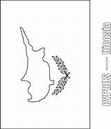 Cyprus Flag Coloring Pages Kids sketch template