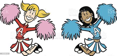 Cartoon Cheerleaders Stock Illustration Download Image Now