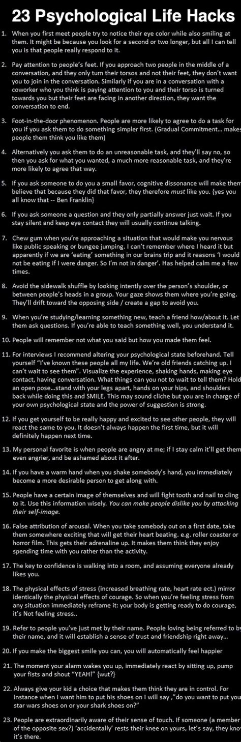 21 22 23 23 psychological life hacks when you first meet people try