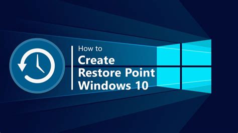 create  system restore point  windows